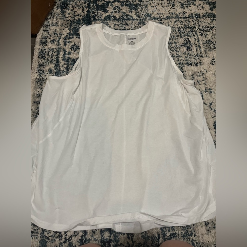 Tek Gear White Athletic Top 3X